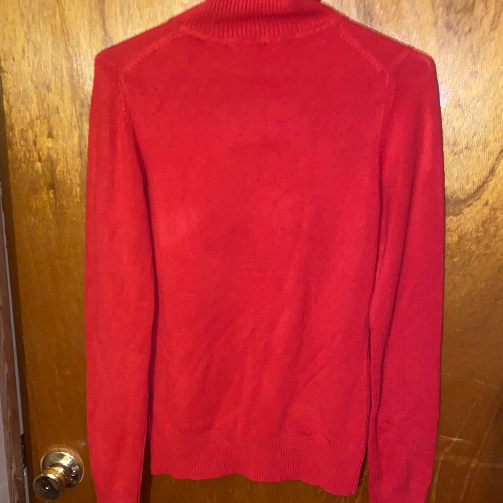 French Connection Vibrant Red Turtleneck Sweater - Picture 6 of 7